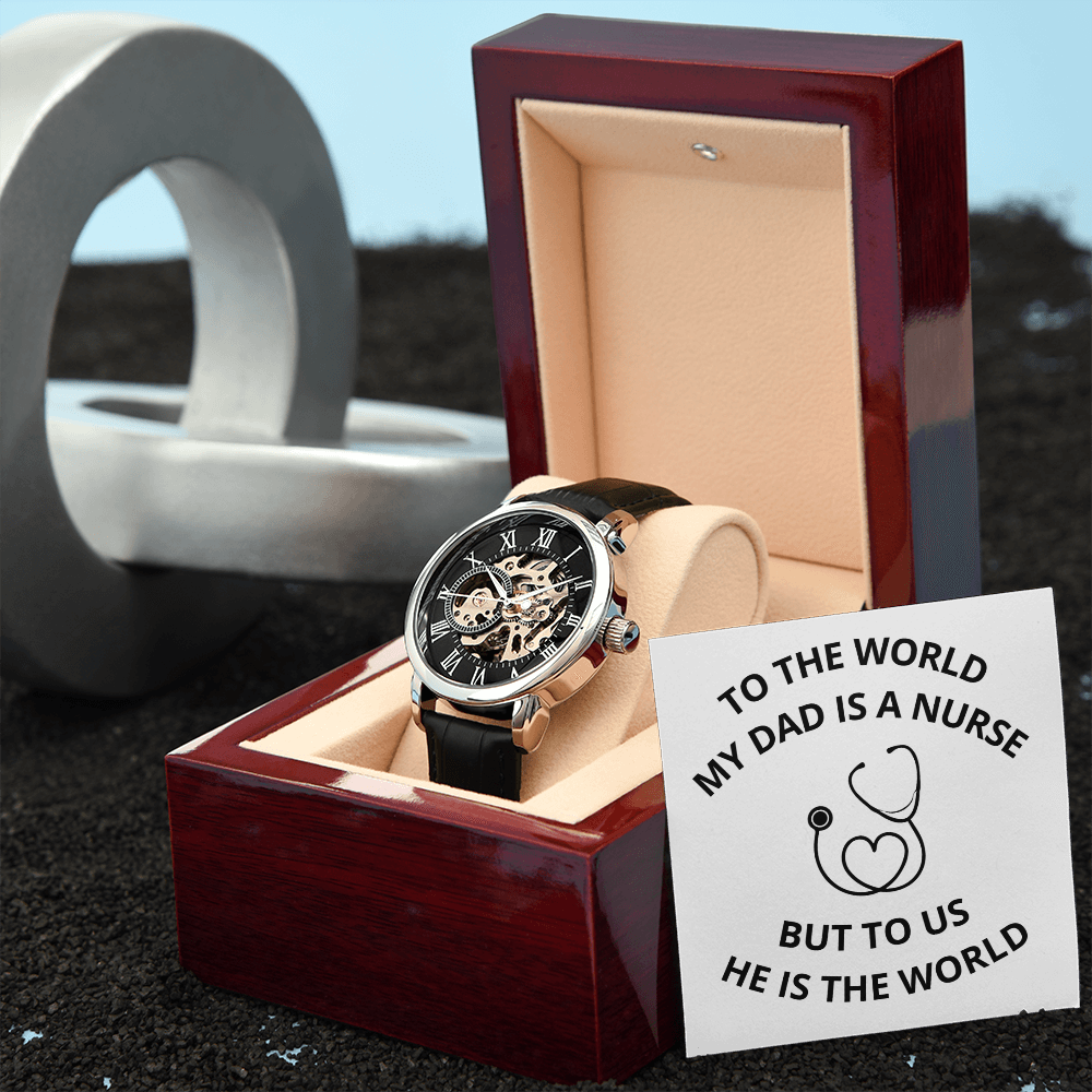 DAD - NURSE 03 (Men's Openwork Watch)