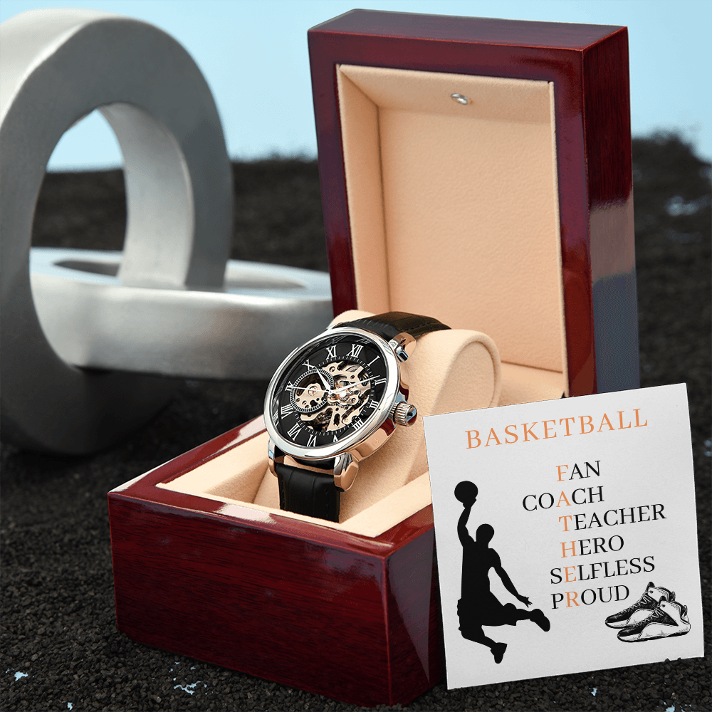 FATHER BASKETBALL 02 (Men's Openwork Watch)