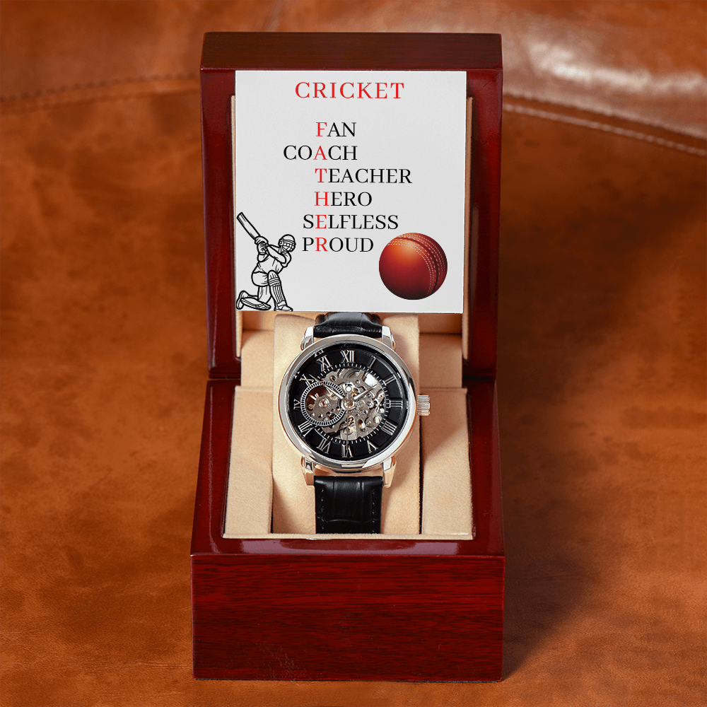 FATHER CRICKET (Men's Openwork Watch)