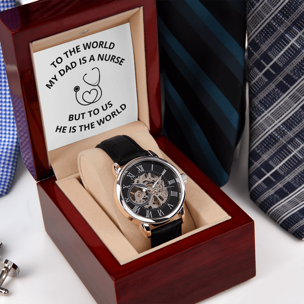 DAD - NURSE 03 (Men's Openwork Watch)