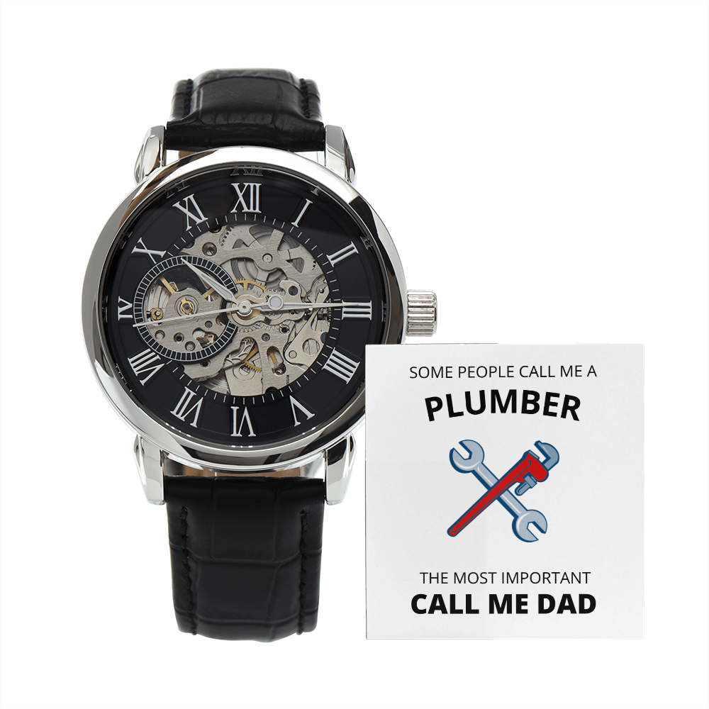 DAD - PLUMBER (Men's Openwork Watch)