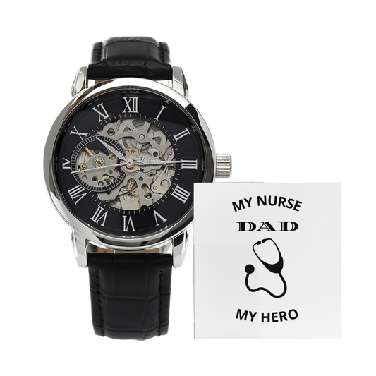 DAD - NURSE 01 (Men's Openwork Watch)