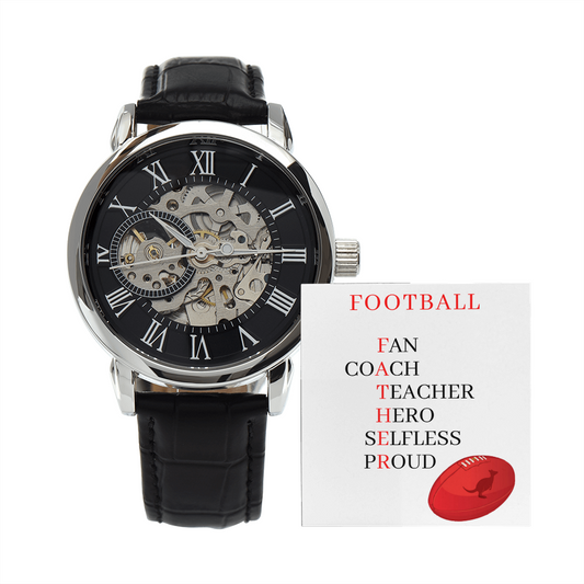 FATHER AUSTRALIAN FOOTBALL (Men's Openwork Watch)