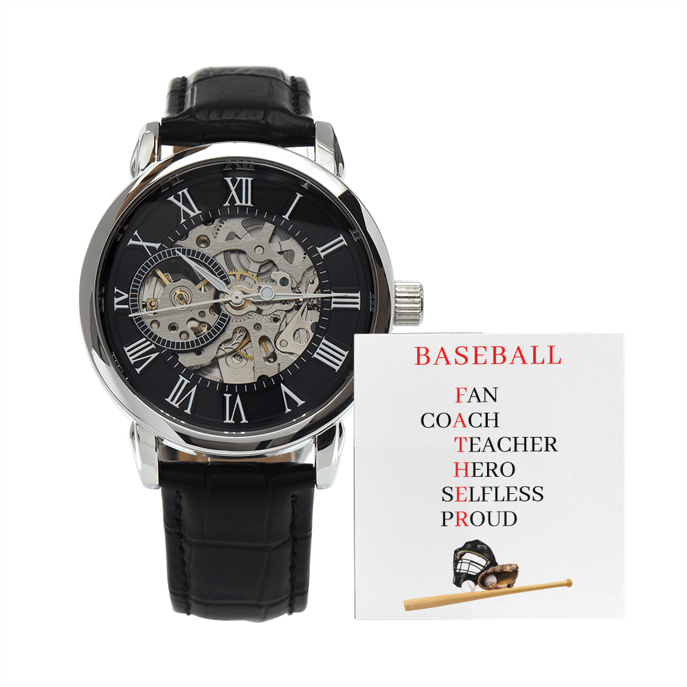 FATHER BASEBALL (Men's Openwork Watch)