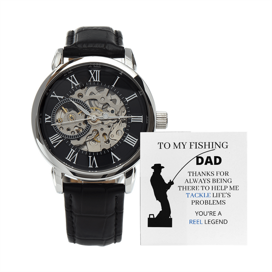 DAD - FISHING (Men's Openwork Watch)