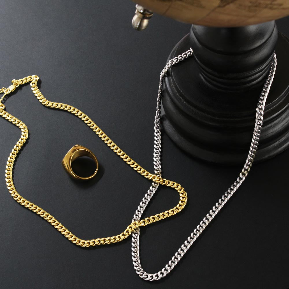 Son - Never forget that I love you - Love Always Mum (Cuban Link Chain Necklace)