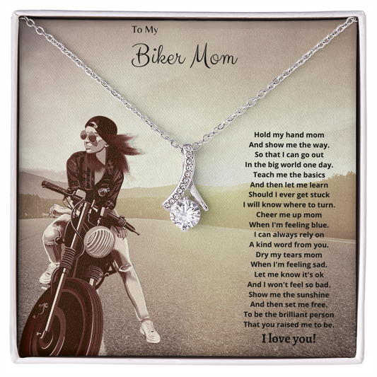 To My Biker Mom. Hold my hand (Alluring Beauty necklace)