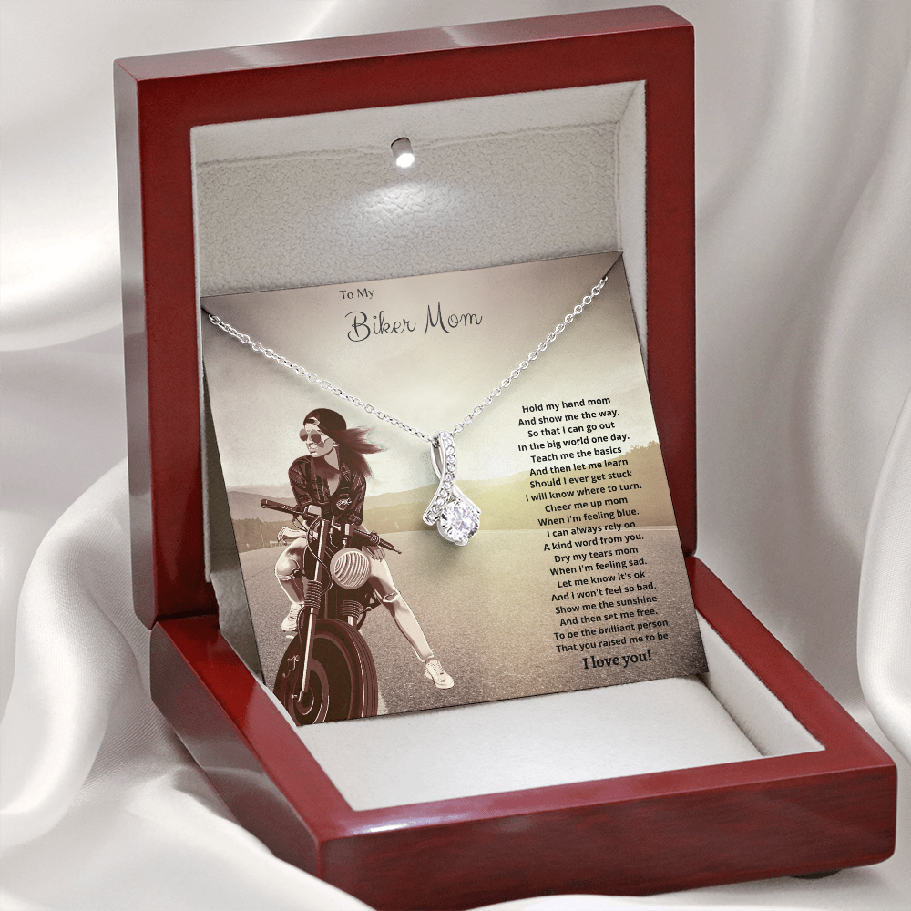 To My Biker Mom. Hold my hand (Alluring Beauty necklace)