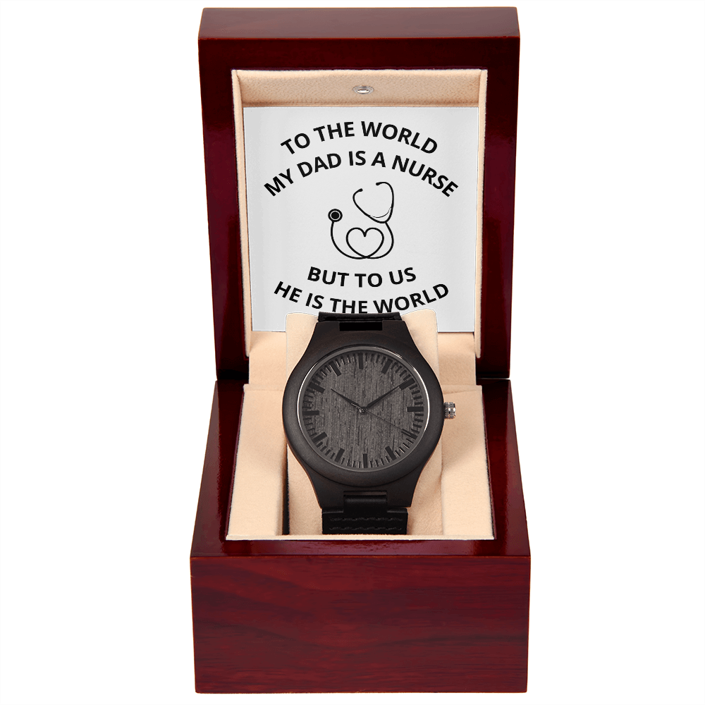 DAD - NURSE 03 (Wooden Watch)
