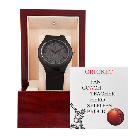 FATHER CRICKET (Wooden Watch)