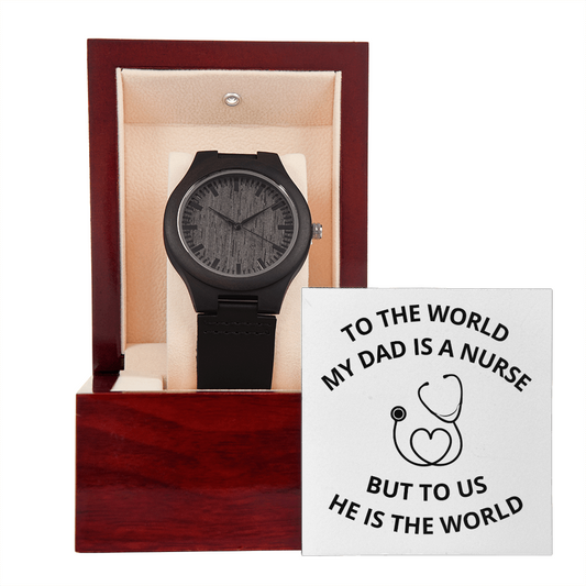 DAD - NURSE 03 (Wooden Watch)