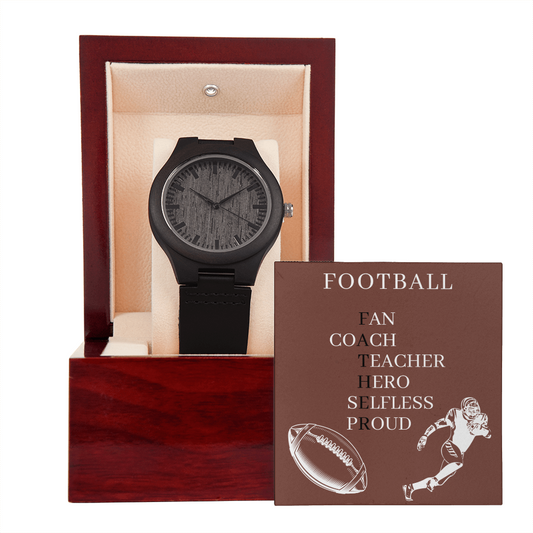 FATHER AMERICAN FOOTBALL 01 (Wooden Watch)