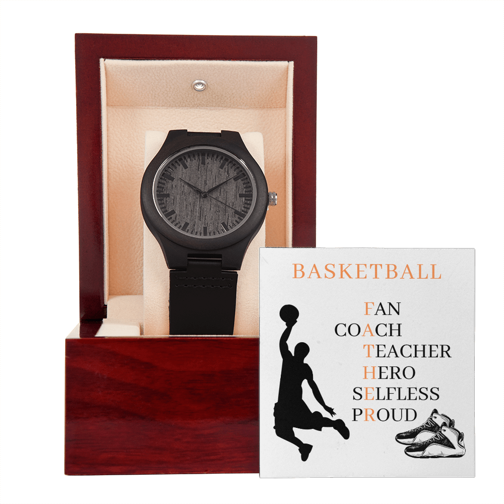 FATHER BASKETBALL 02 (Wooden Watch)