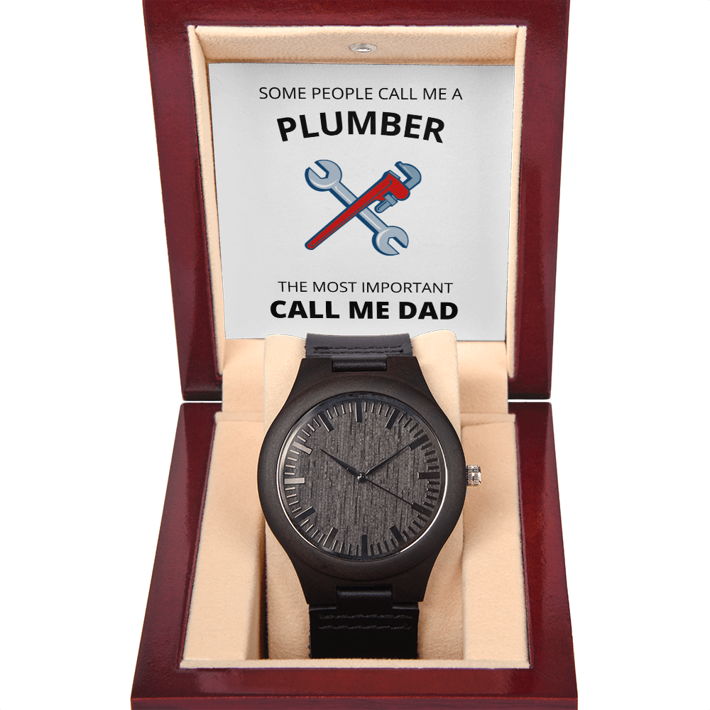 DAD - PLUMBER (Wooden Watch)