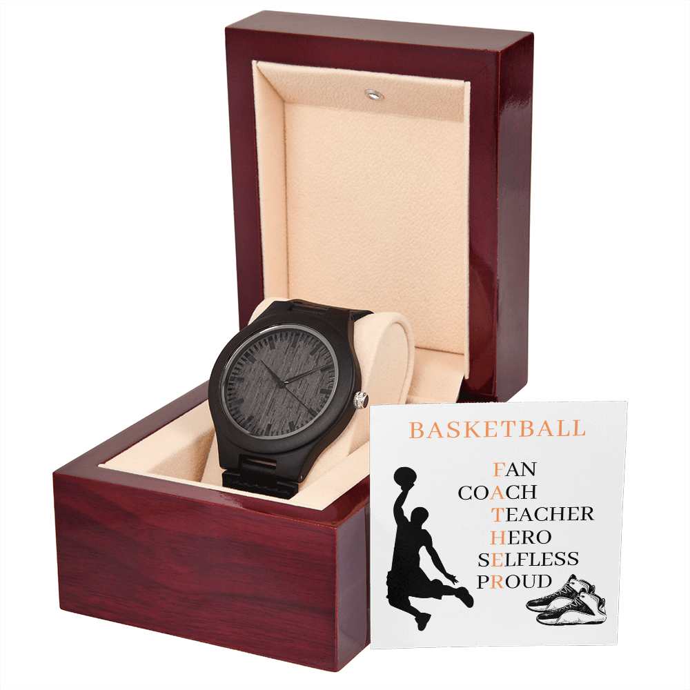 FATHER BASKETBALL 02 (Wooden Watch)