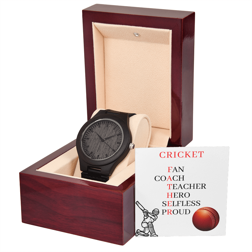 FATHER CRICKET (Wooden Watch)