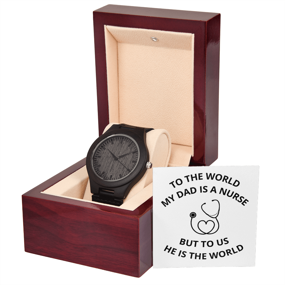 DAD - NURSE 03 (Wooden Watch)