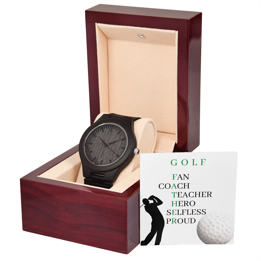FATHER GOLF (Wooden Watch)
