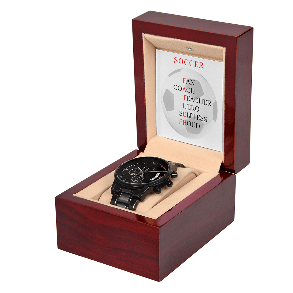 FATHER 11 (Black Chronograph Watch)