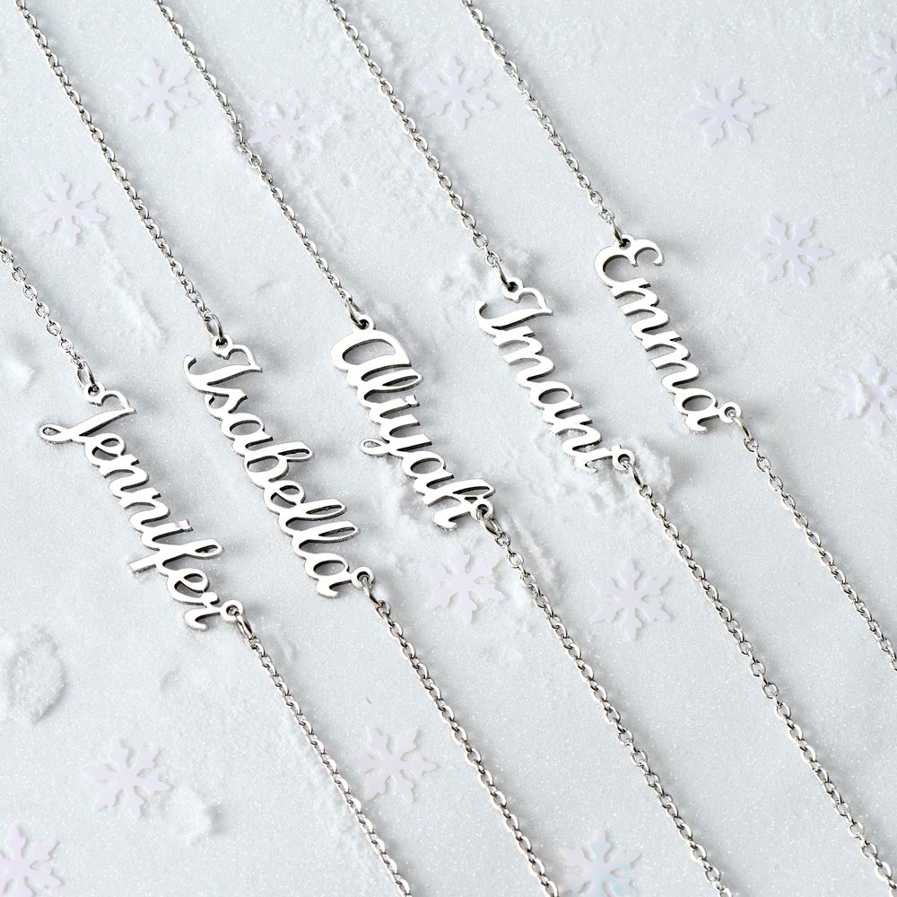 To My Daughter - If I could give you one thing in life  - Mom (Personalized Name necklace)
