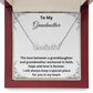 To My Grandmother - The love between a granddaughter and grandmother (Personalized Name necklace)