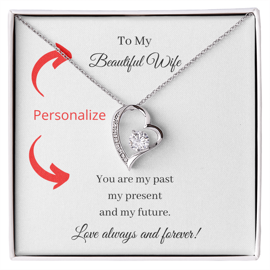 Past Present Future (Forever Love necklace) (Message Card Personalizer)