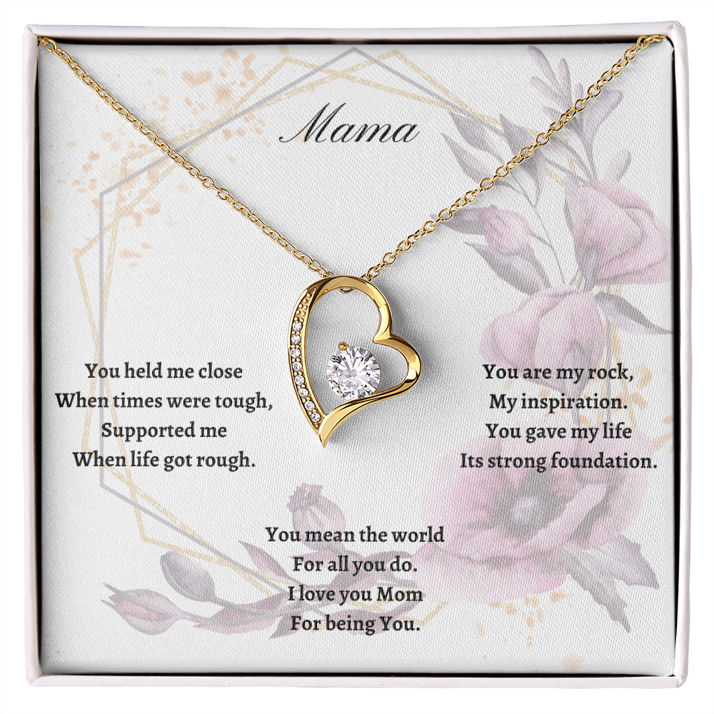 Mama. You are my rock. (Forever Love necklace)