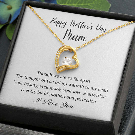 Happy Mother's Day Mum. Motherhood Perfection. (Forever Love necklace)