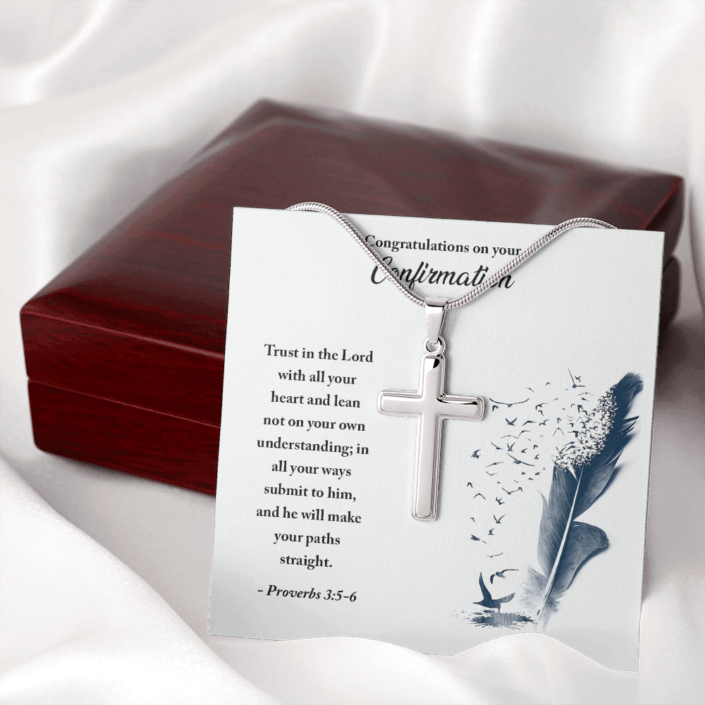 Congratulations on your Confirmation (Personalized Cross necklace)