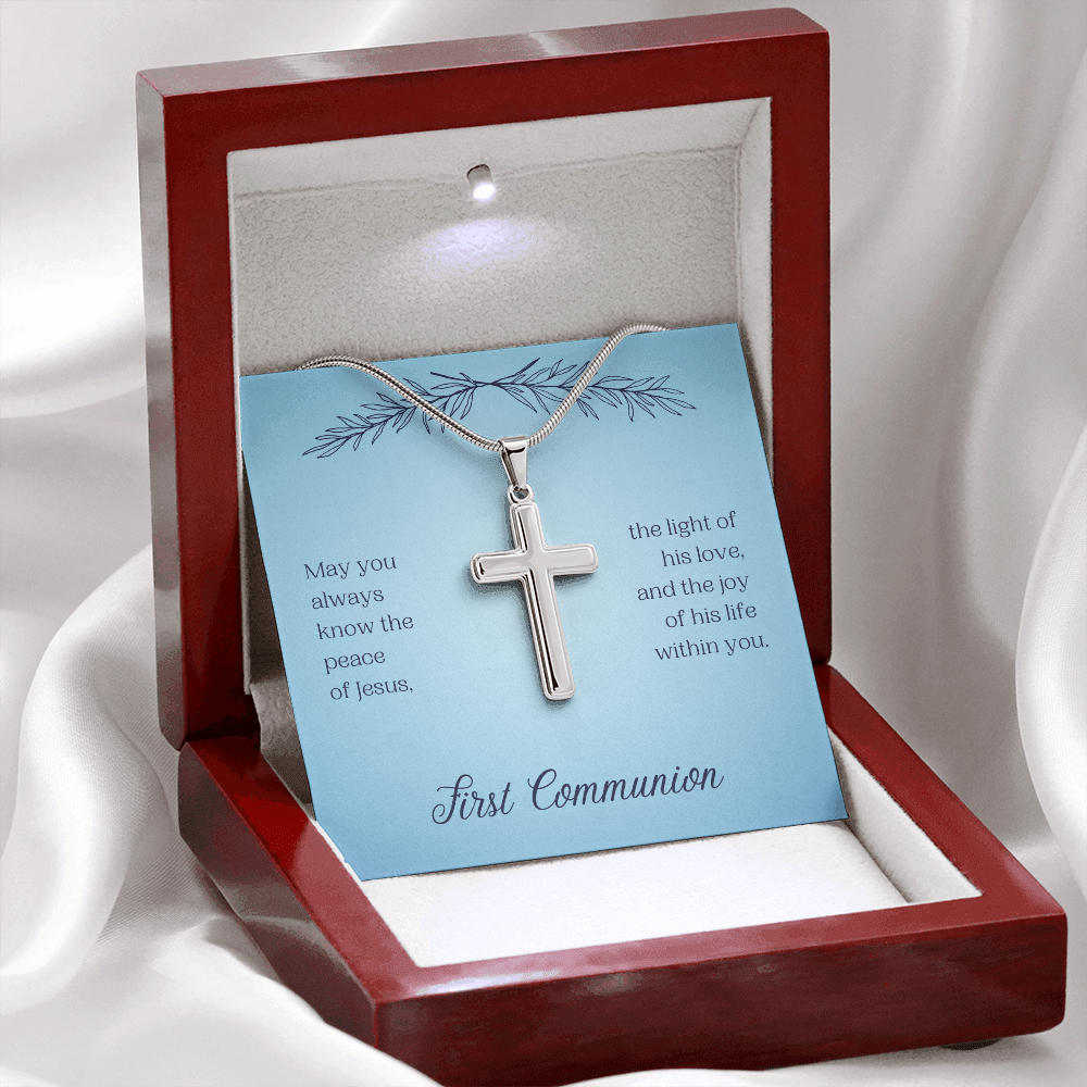 First Communion (Personalized Cross necklace)