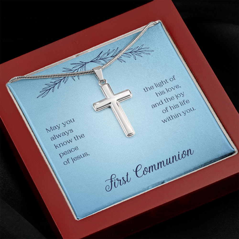 First Communion (Personalized Cross necklace)