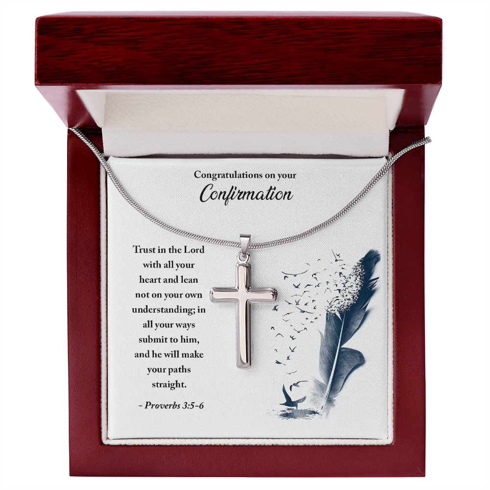 Congratulations on your Confirmation (Personalized Cross necklace)