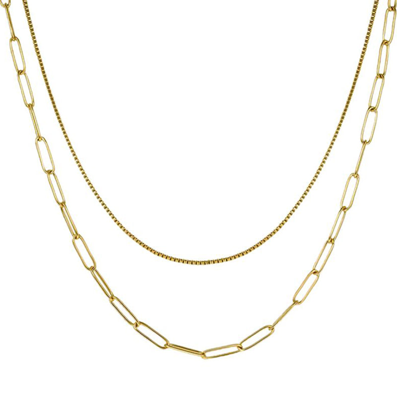 Hip Hop Versatile Double Layered Chain Necklace