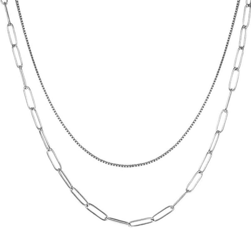 Hip Hop Versatile Double Layered Chain Necklace